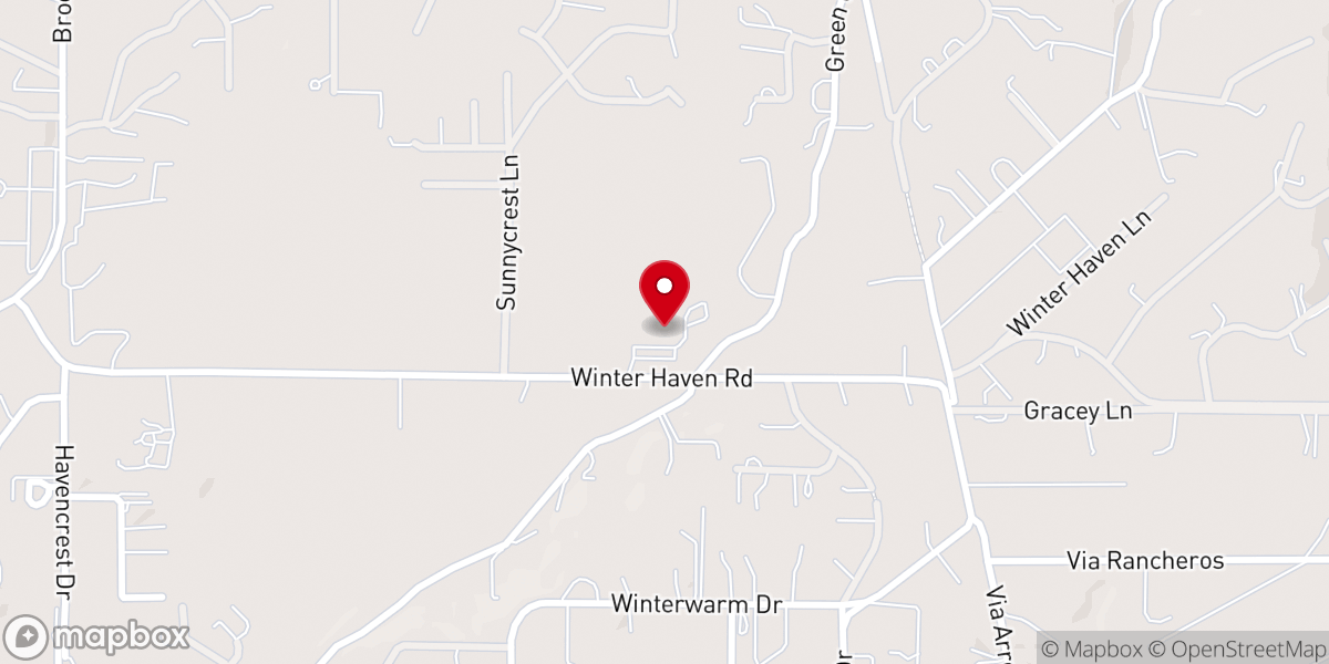 Map showing location of Fallbrook United Methodist Church