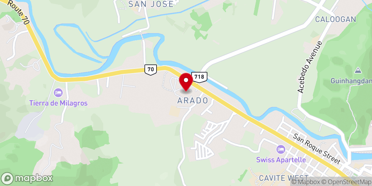Map showing location of Pope Francis Home for Orphans and Elderly