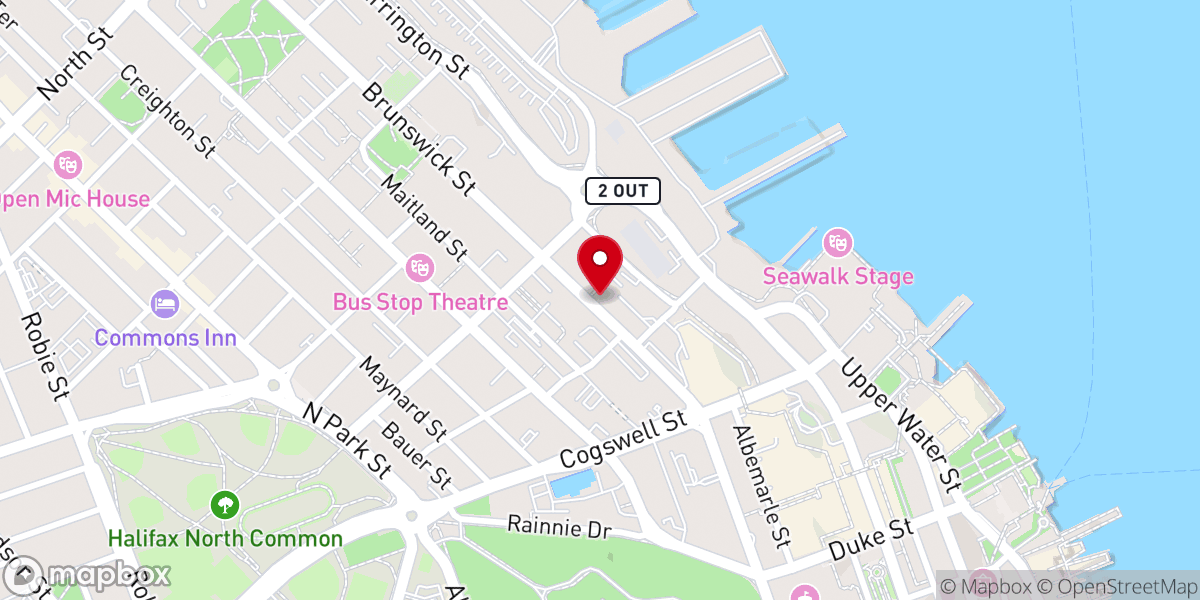 Map showing location of Brunswick Street Mission