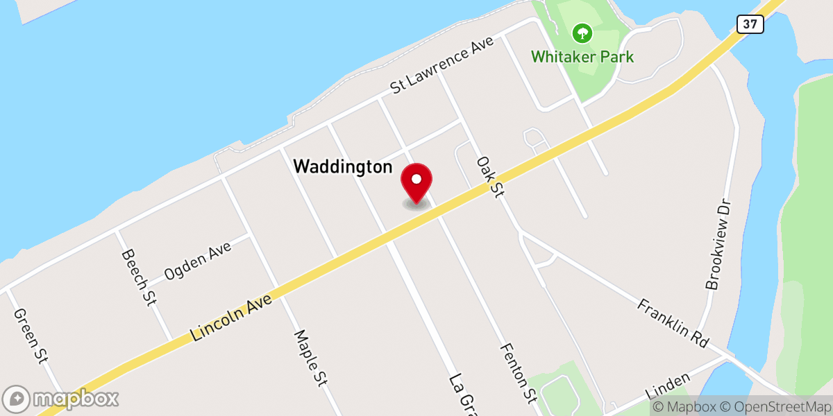 Map showing location of St Paul's Church Episcopal