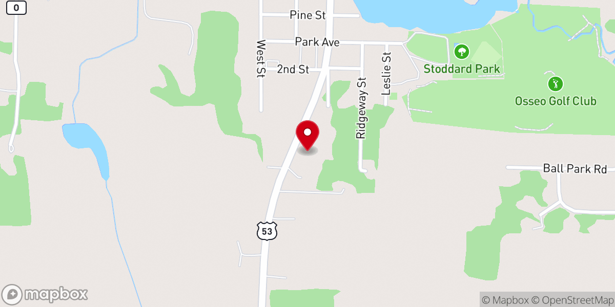 Map showing location of Tri-County Baptist Church