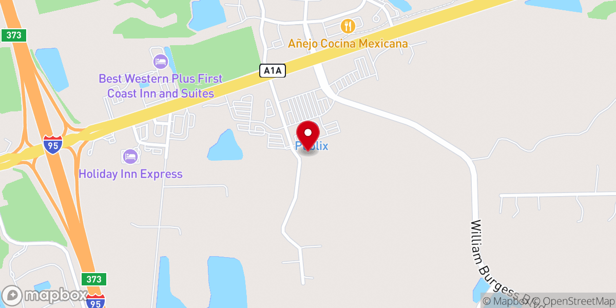 Map showing location of Chapel Baptist Church