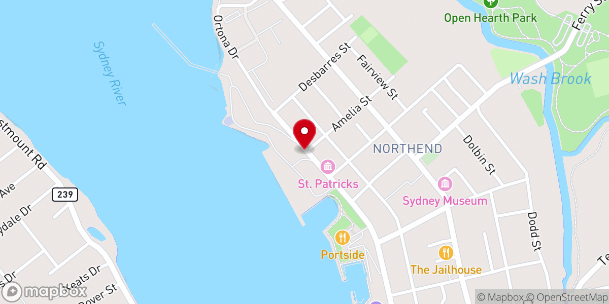 Map showing location of "Northern Friends" Immigration Monument