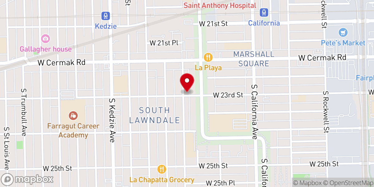 Map showing location of Manantial De Vida