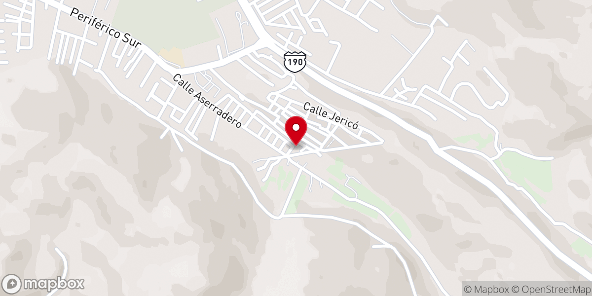 Map showing location of INPM La nueva Jerusalén