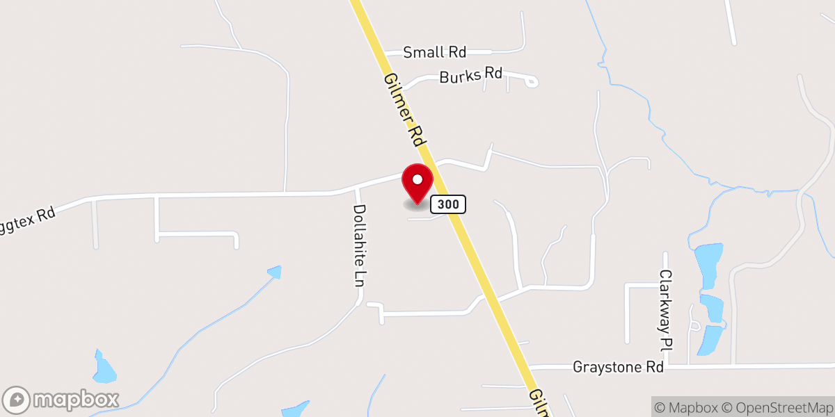 Map showing location of Spring Hill Assembly of God