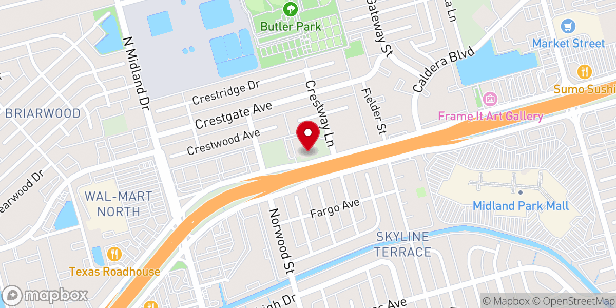 Map showing location of St Nicholas Episcopal Church