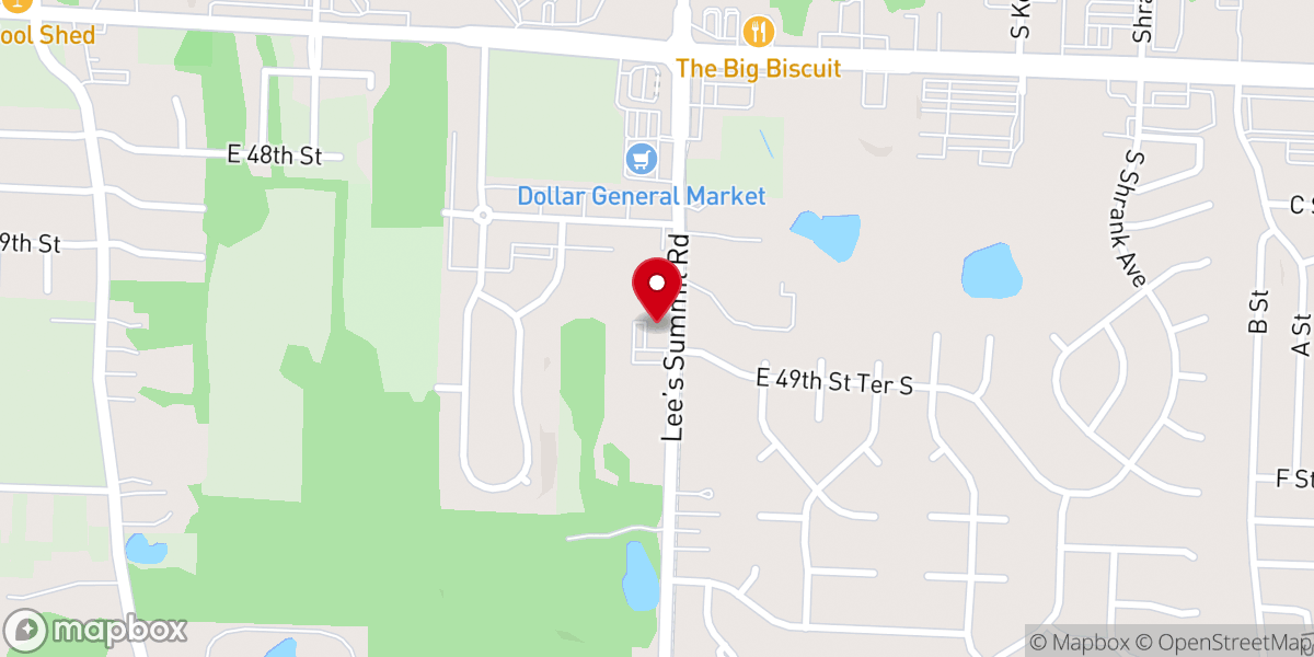 Map showing location of Pleasant Grove Bible Church