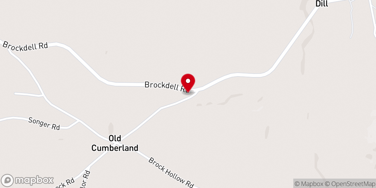 Map showing location of Mt. Vernon Church of Christ