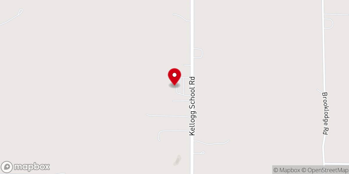 Map showing location of Hickory Corners Bible Church