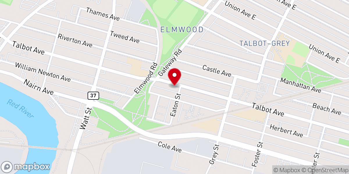 Map showing location of Saint Sava Serbian Orthodox Church