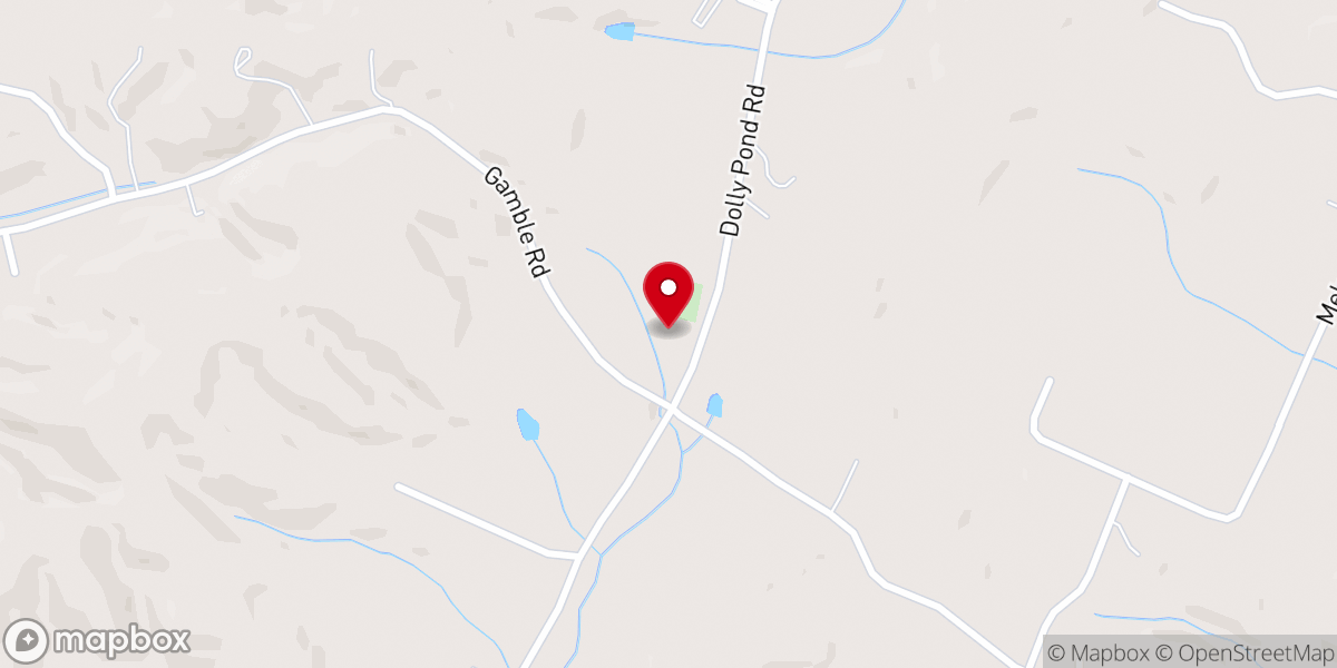 Map showing location of Gamble Road Baptist Church