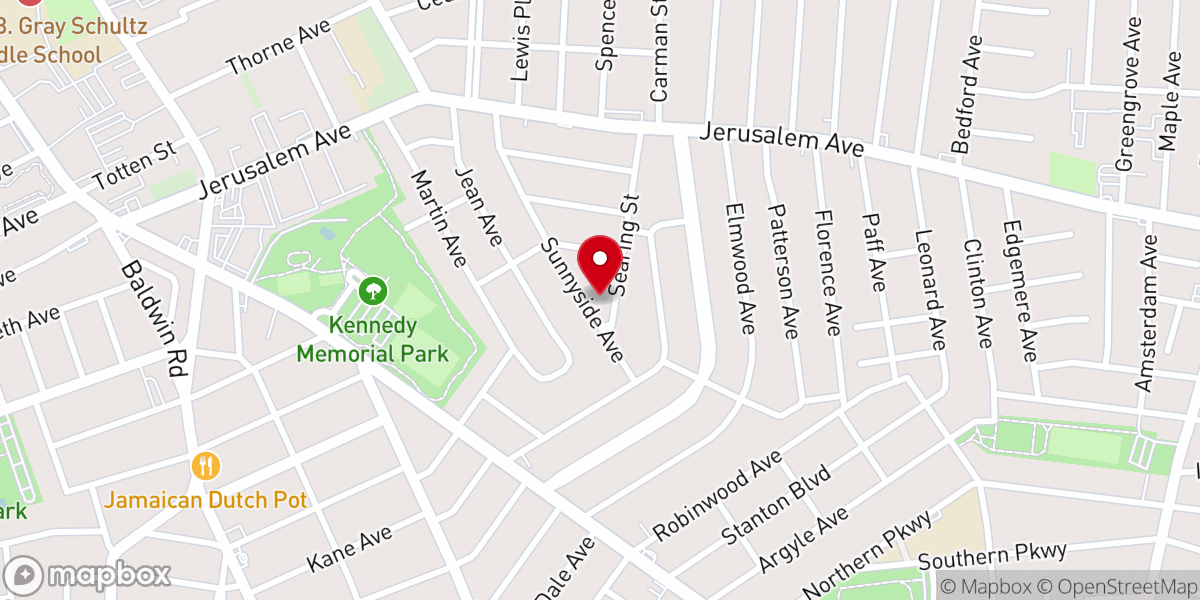 Map showing location of All Nations Apostolic Tabernacle Church