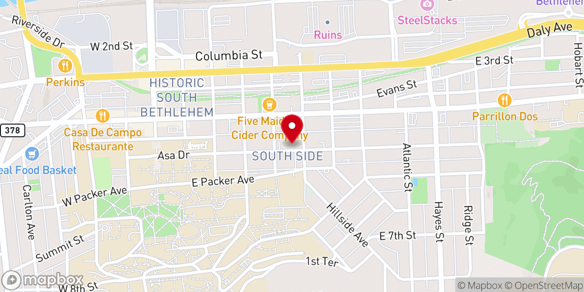 Map showing location of St Joseph's Church Hall