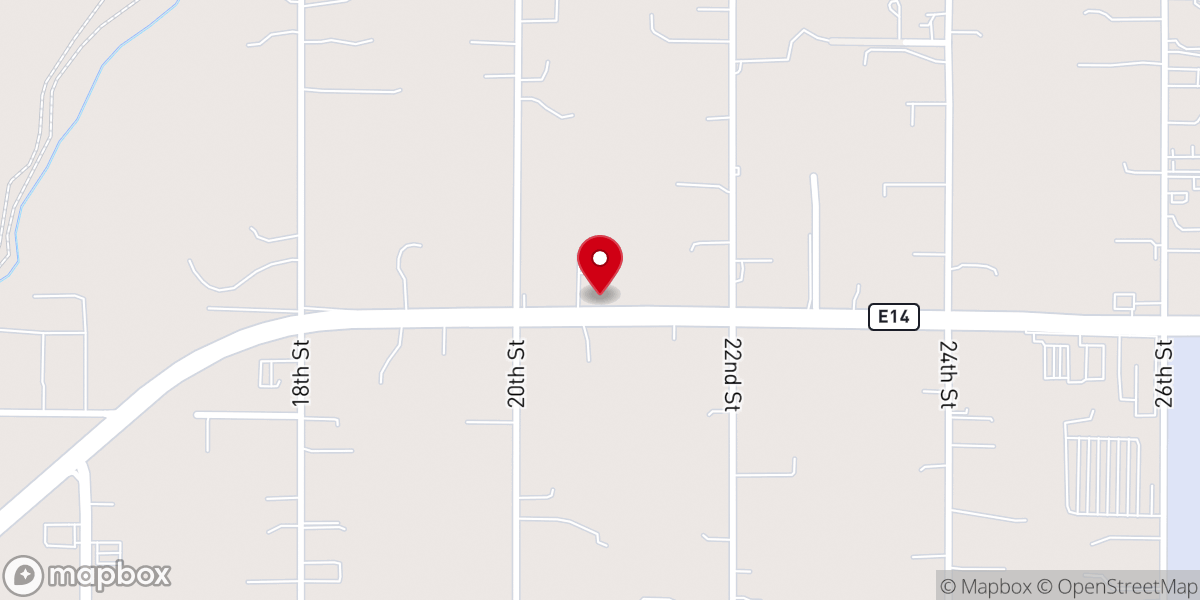 Map showing location of New Life Church