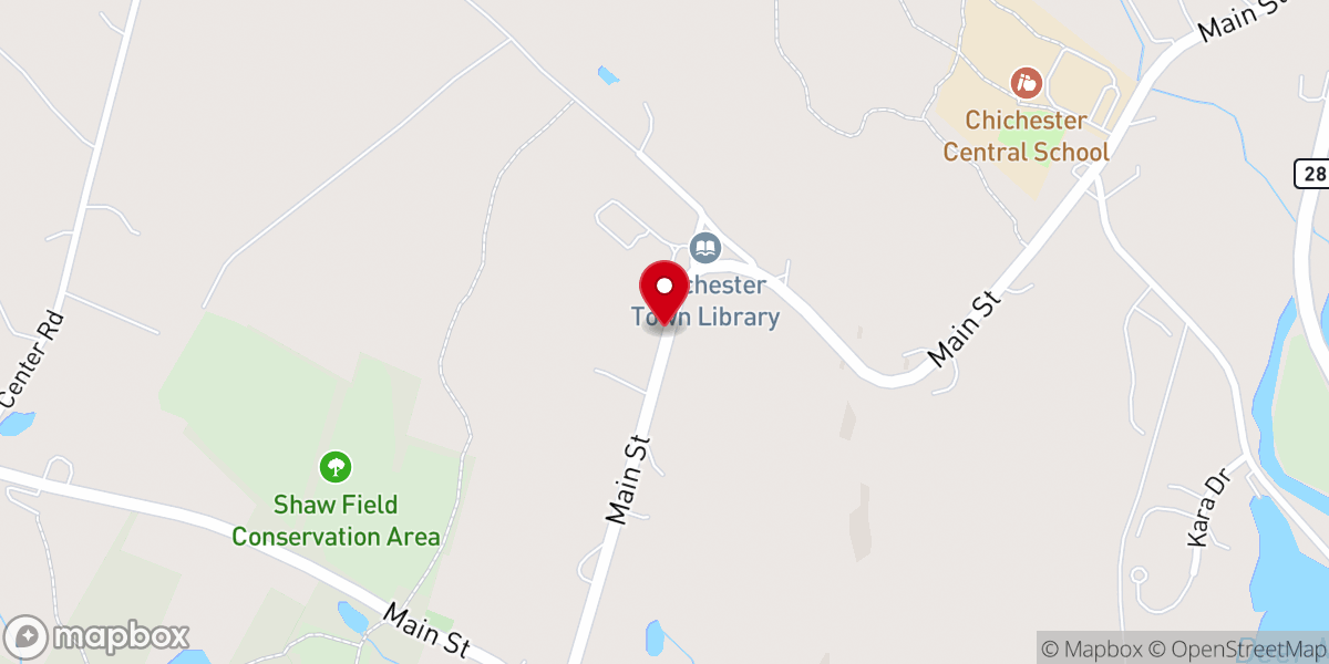 Map showing location of Chichester Congregational Church