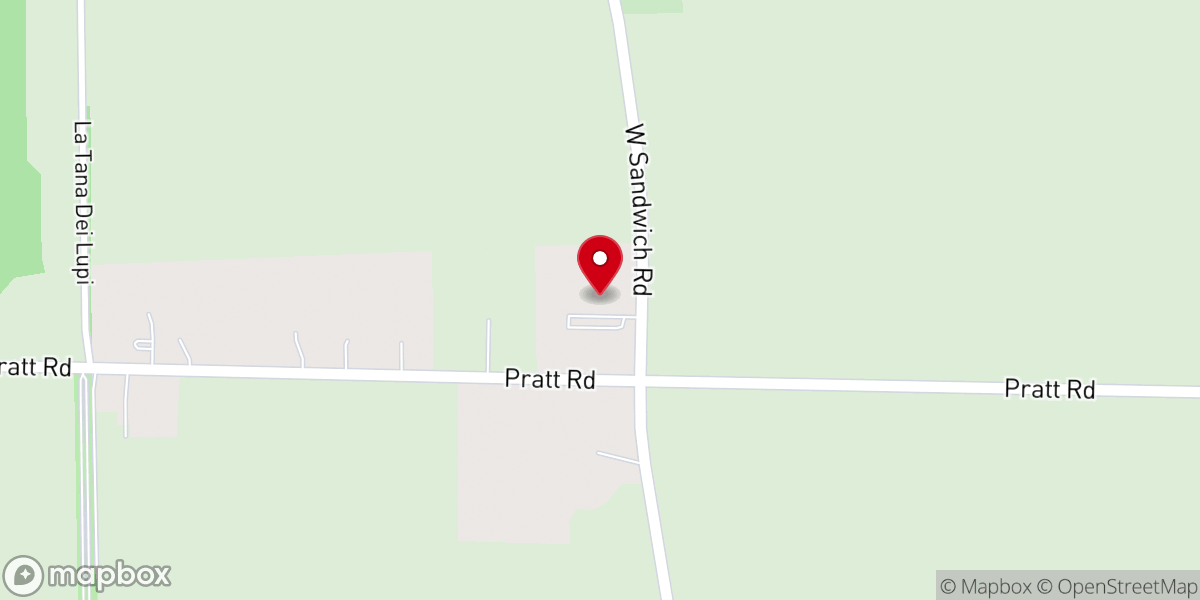 Map showing location of Our Saviour's Lutheran Church