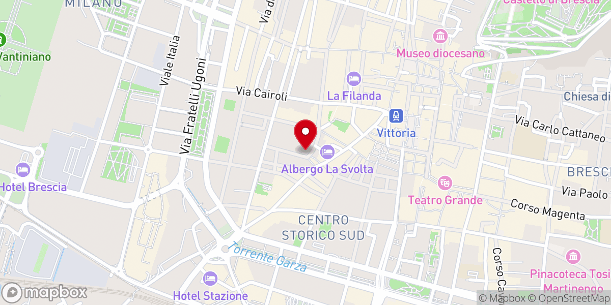 Map showing location of piazzetta dell'immacolata