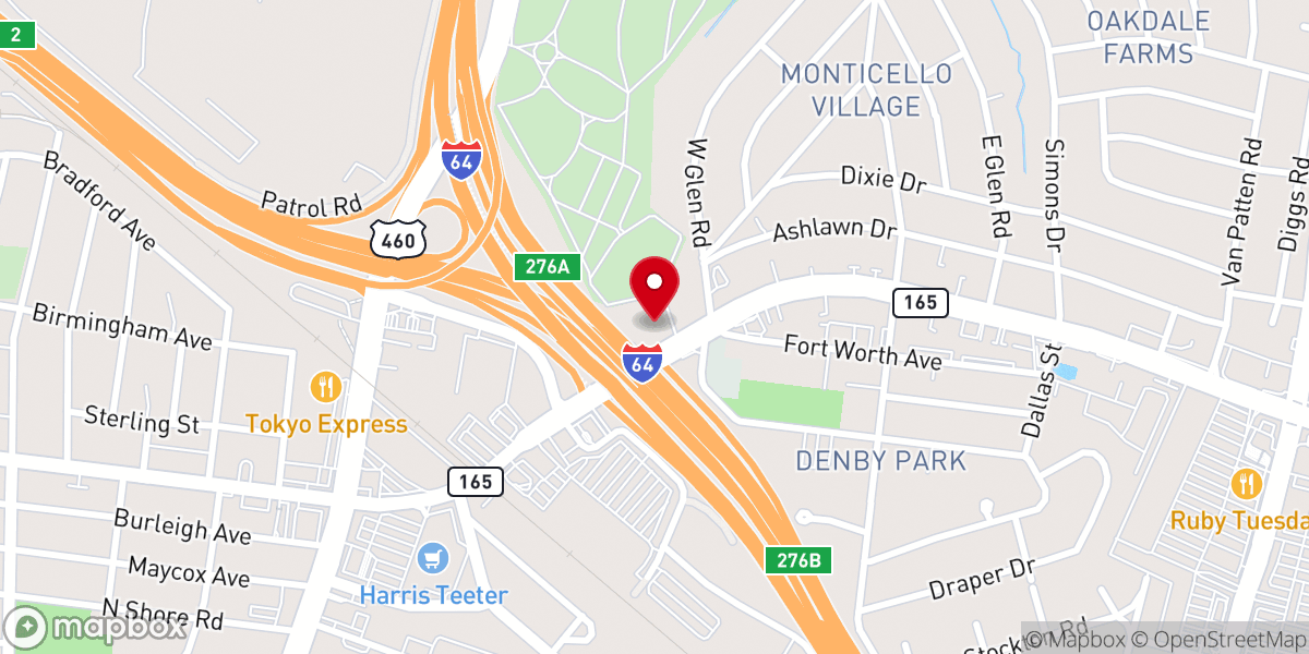 Map showing location of Wesley Memorial United Methodist Church