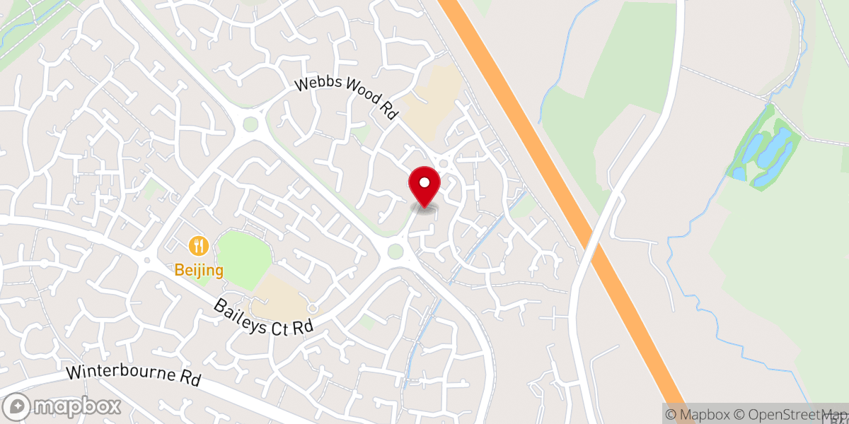Map showing location of Bradley Stoke Evangelical Church