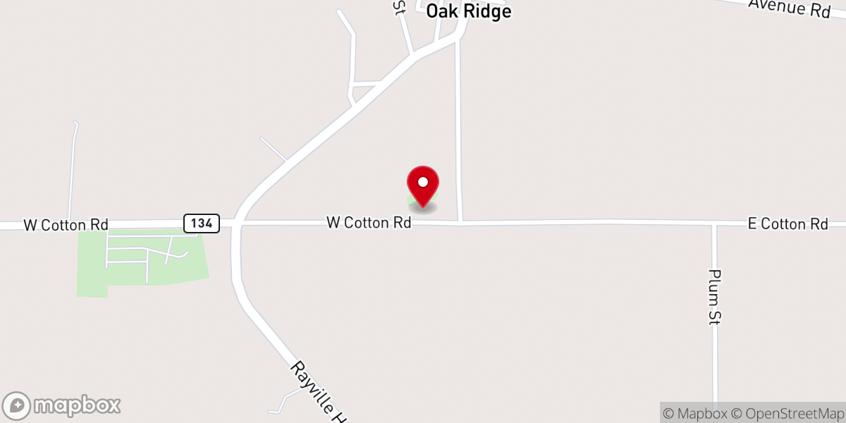 Map showing location of Alexandria #1 Baptist Church