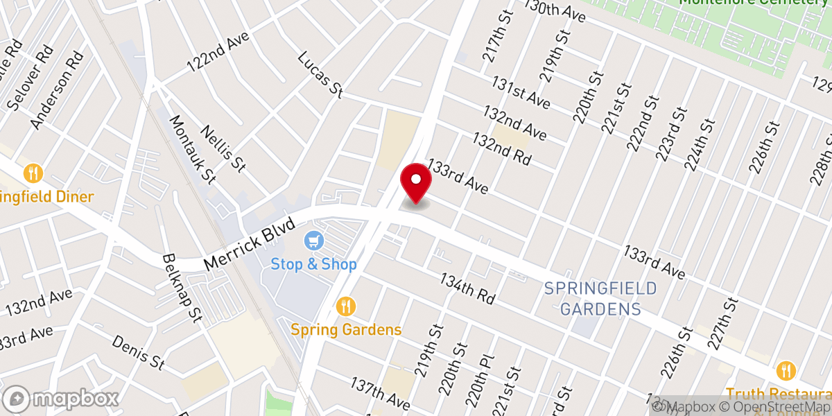 Map showing location of One Way Church of Christ