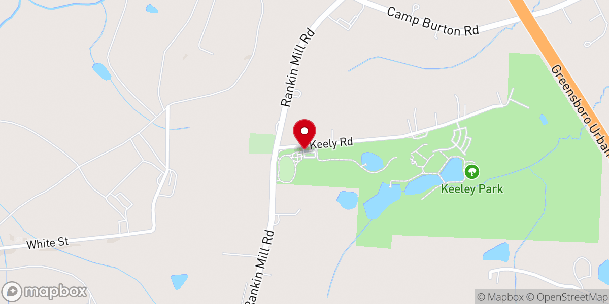 Map showing location of Keeley Park