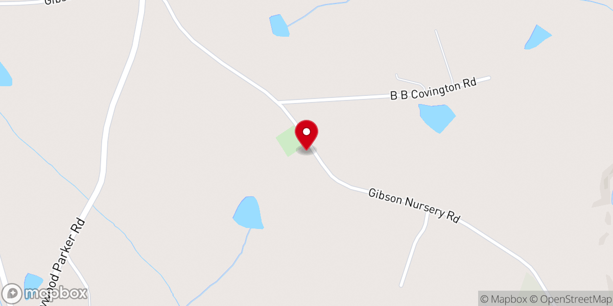 Map showing location of Rourk Presbyterian Church