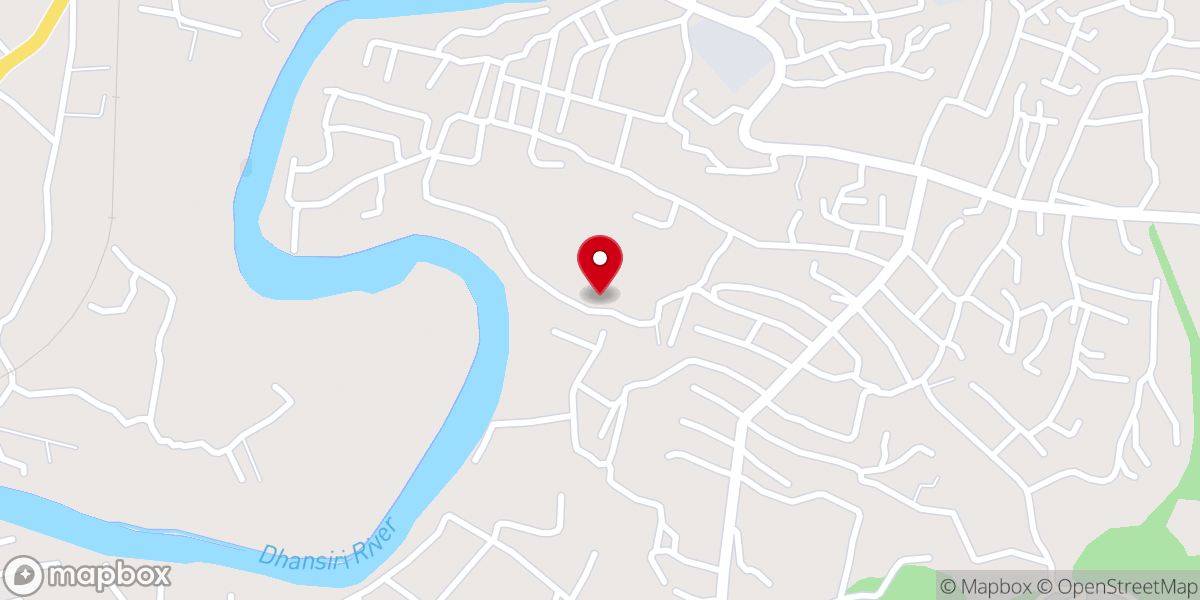 Map showing location of Mishikito Sümi Baptist Church