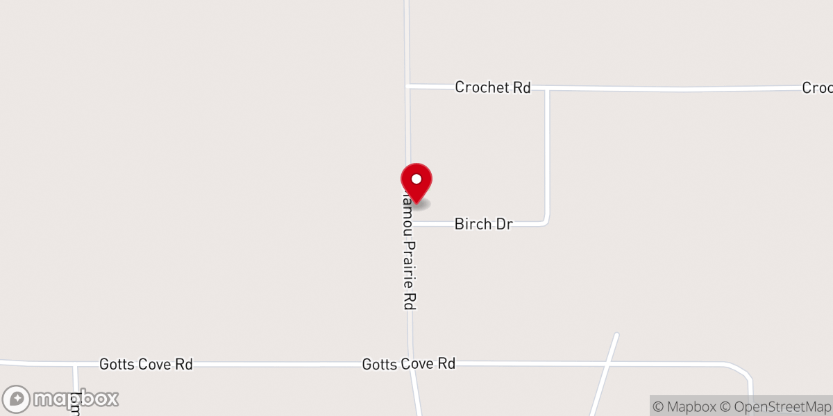 Map showing location of Grace Community Baptist Church