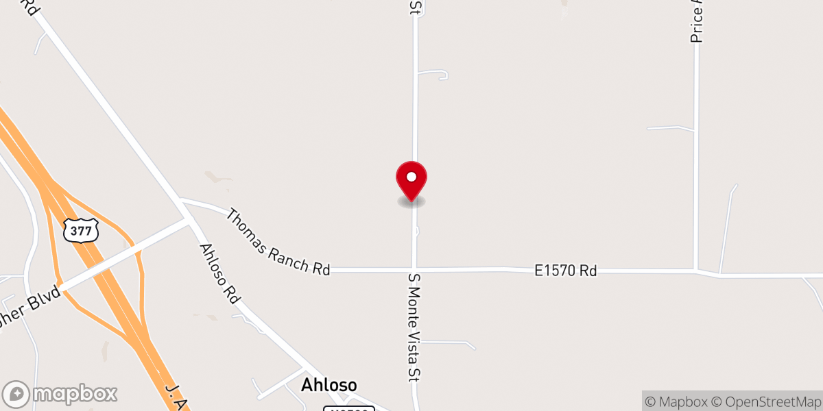 Map showing location of High Hill Baptist church