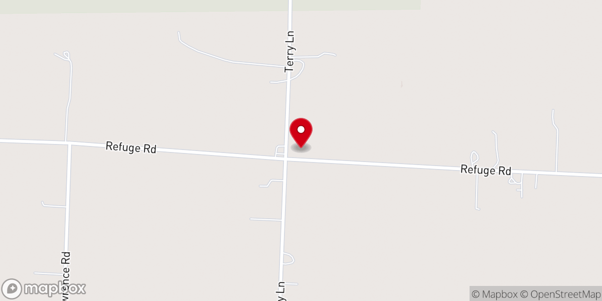 Map showing location of Hagerman Baptist Church