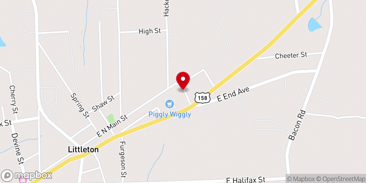 Map showing location of South Street Baptist Church