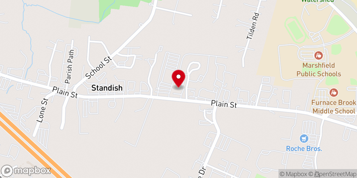 Map showing location of Cask 'n Flagon