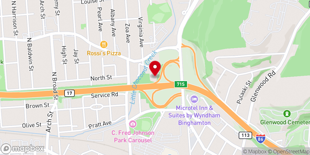 Map showing location of All Saints National Catholic Church