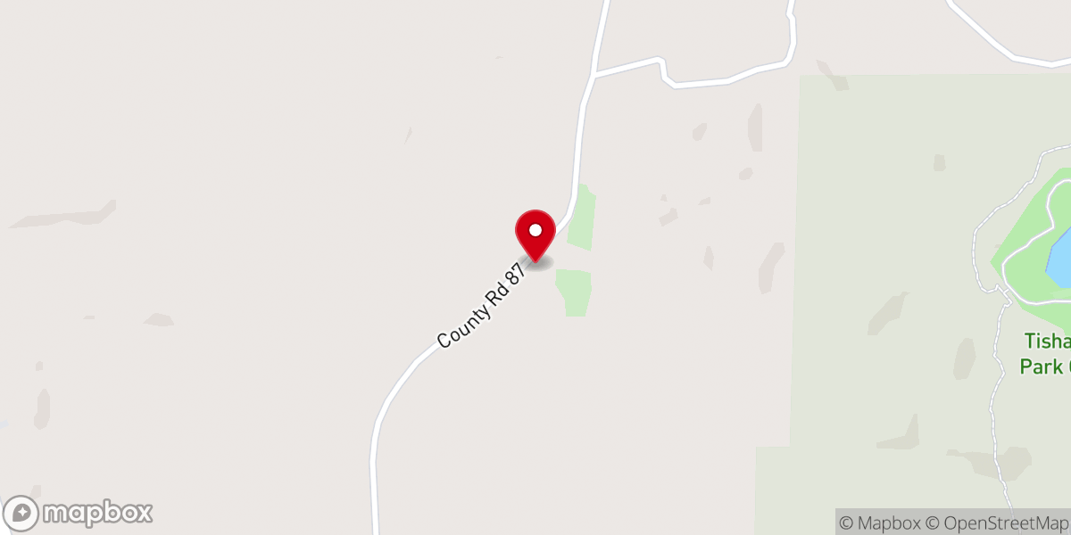 Map showing location of Highland Baptist Church