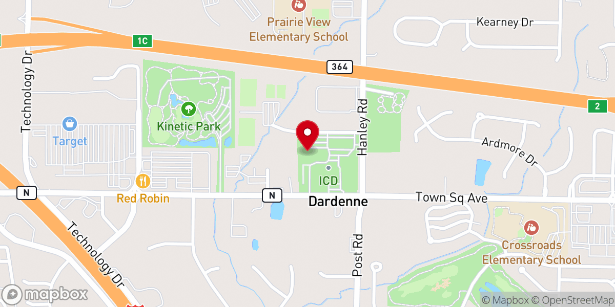 Map showing location of Immaculate Conception Dardenne - Parish Hall