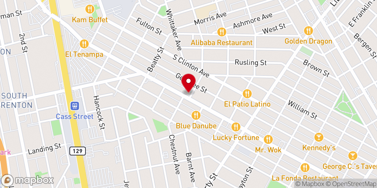 Map showing location of House of Peniel Worship Center