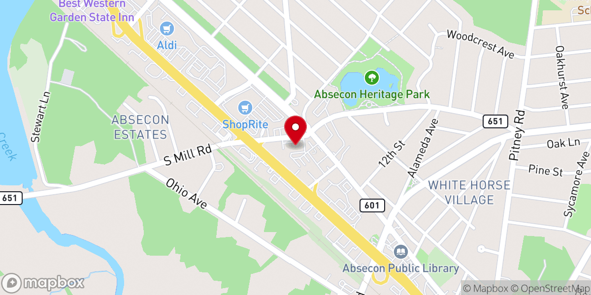 Map showing location of St Elizabeth Seton Church