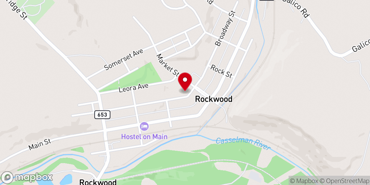 Map showing location of Christ United Methodist Church