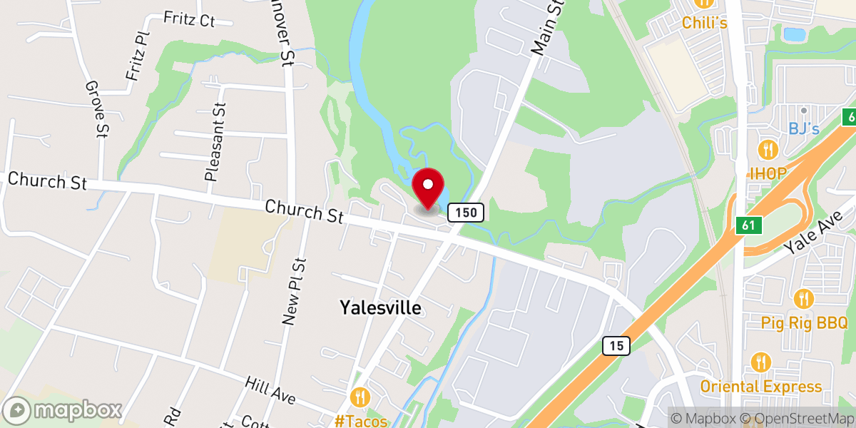 Map showing location of Westbrook Lobster