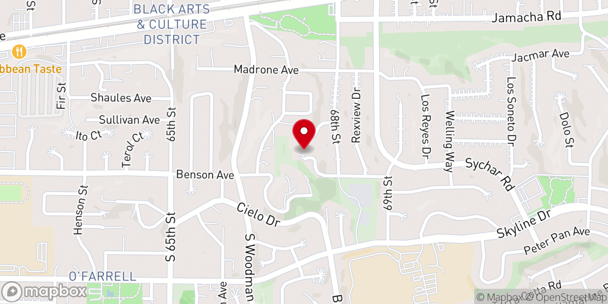 Map showing location of Jesus the Great I Am Church Inc