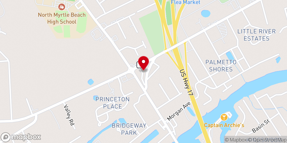 Map showing location of All Souls Metaphysical Chapel