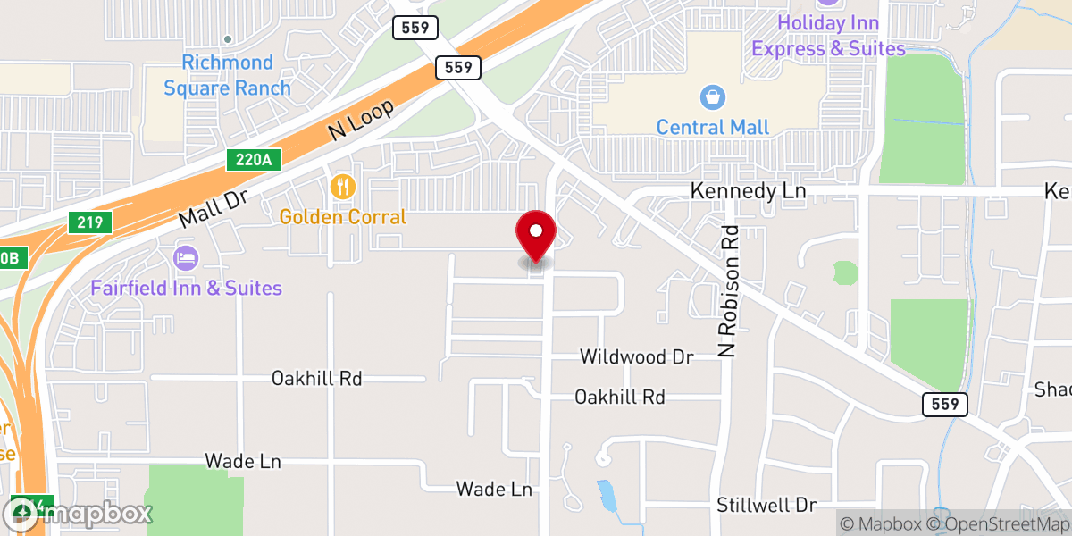 Map showing location of Belt Road Church of Christ