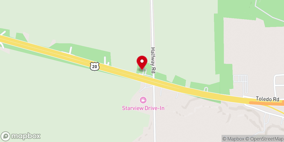 Map showing location of Norwalk Baptist Church