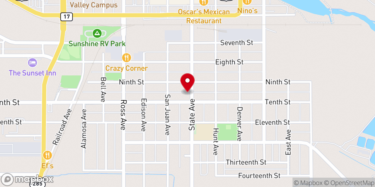 Map showing location of La Puente Home Inc