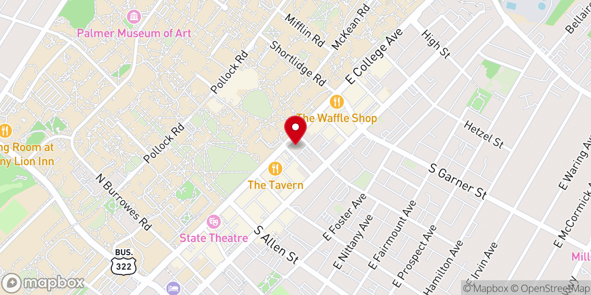 Map showing location of St. Paul's United Methodist Church