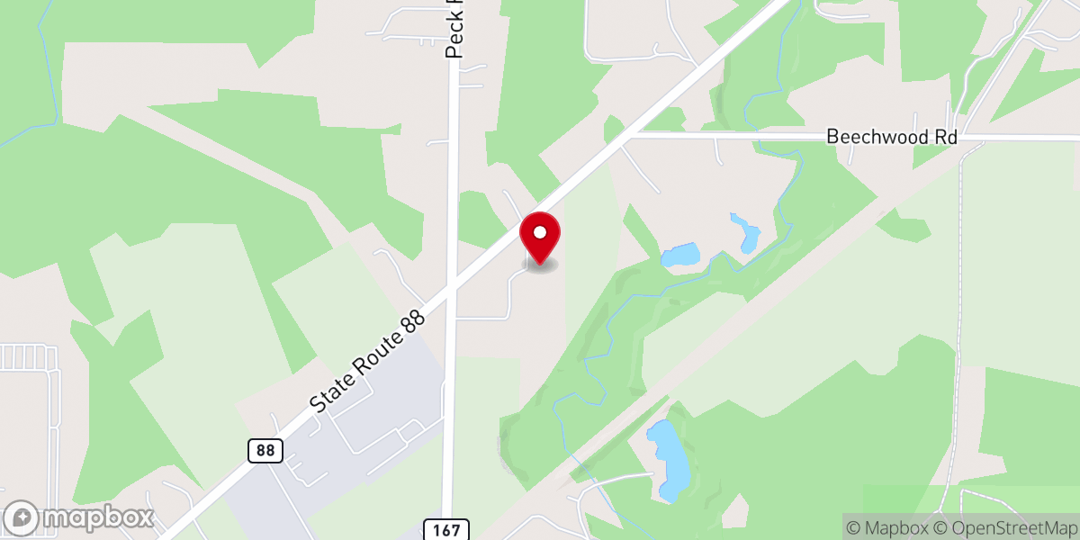 Map showing location of Maplewood Christian Church