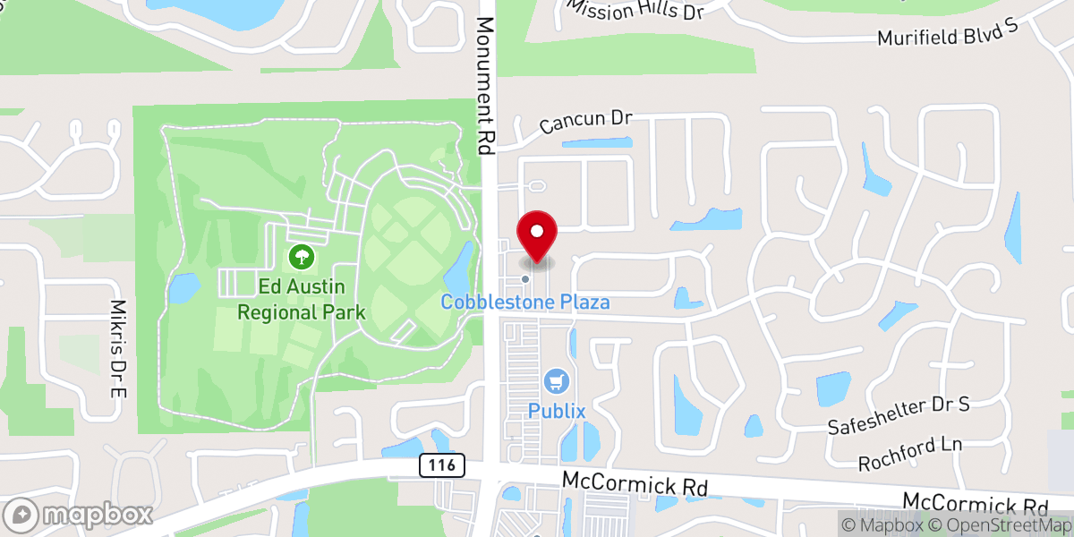 Map showing location of Victory Chapel