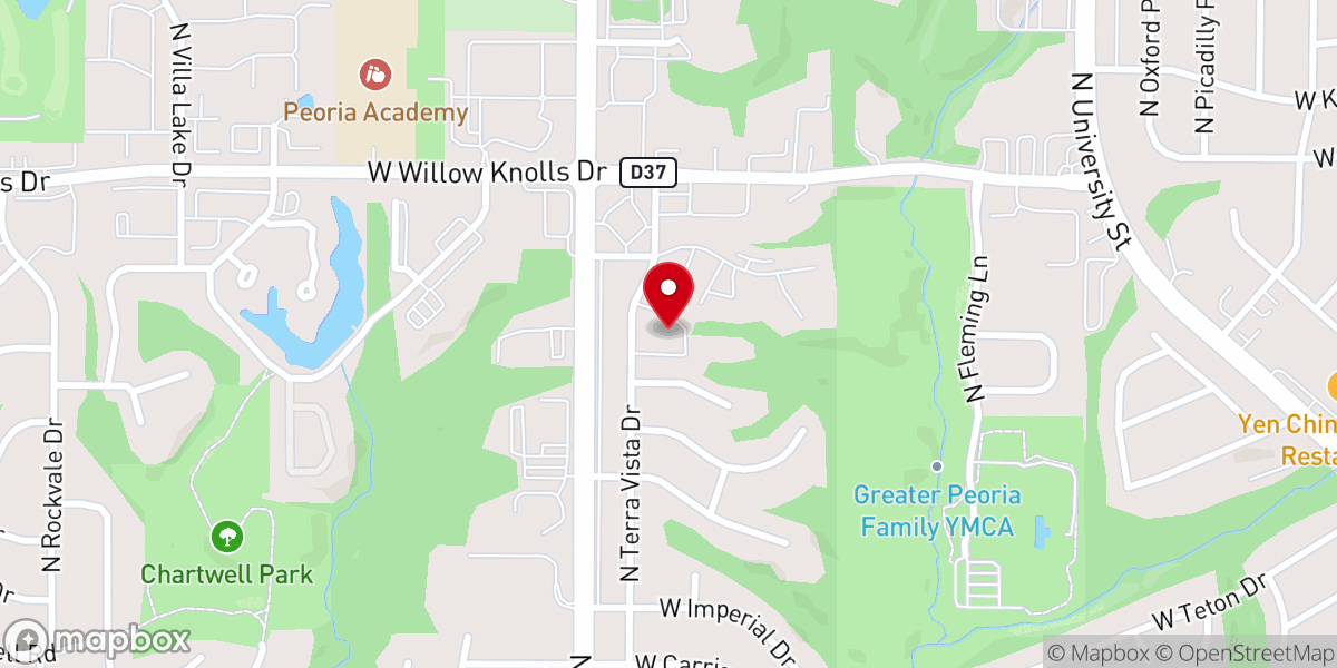 Map showing location of Word of Faith Christian Center